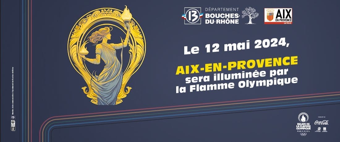 Le passage de la flamme olympique à Aix-en-Provence et son parcours le 12 mai 2024